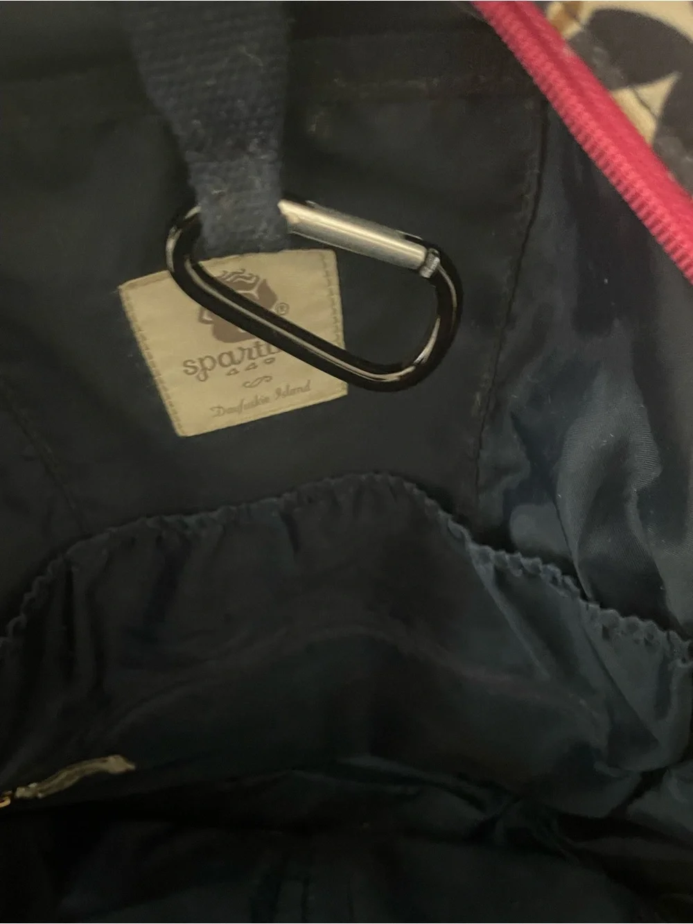 Spartina 449 Navy and Pink Patterned Women’s Backpack